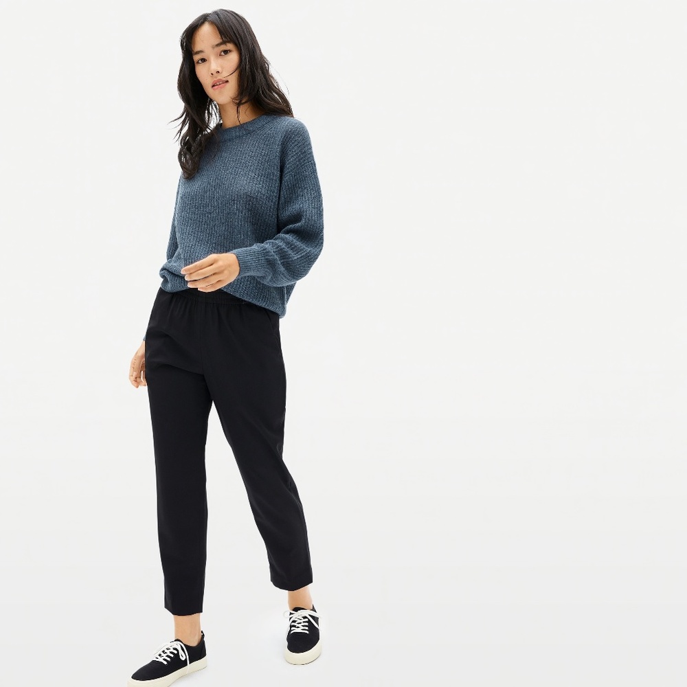 Everlane | The Italian GoWeave Easy Pant in Black